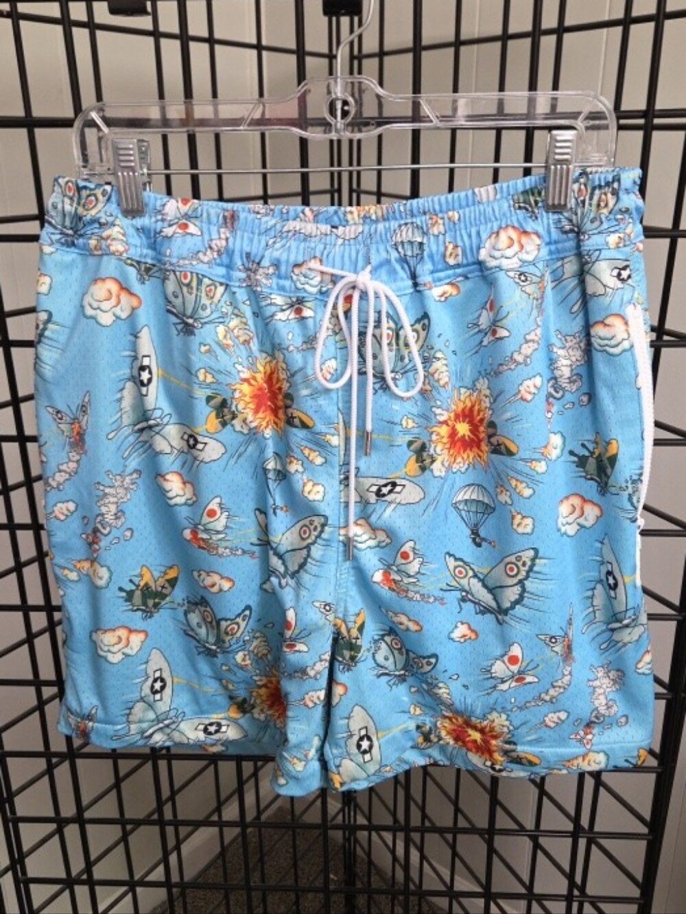 Mens Culprit Battleflies Butterfly Military Mayham Swim Trunks Shorts XL Pockets